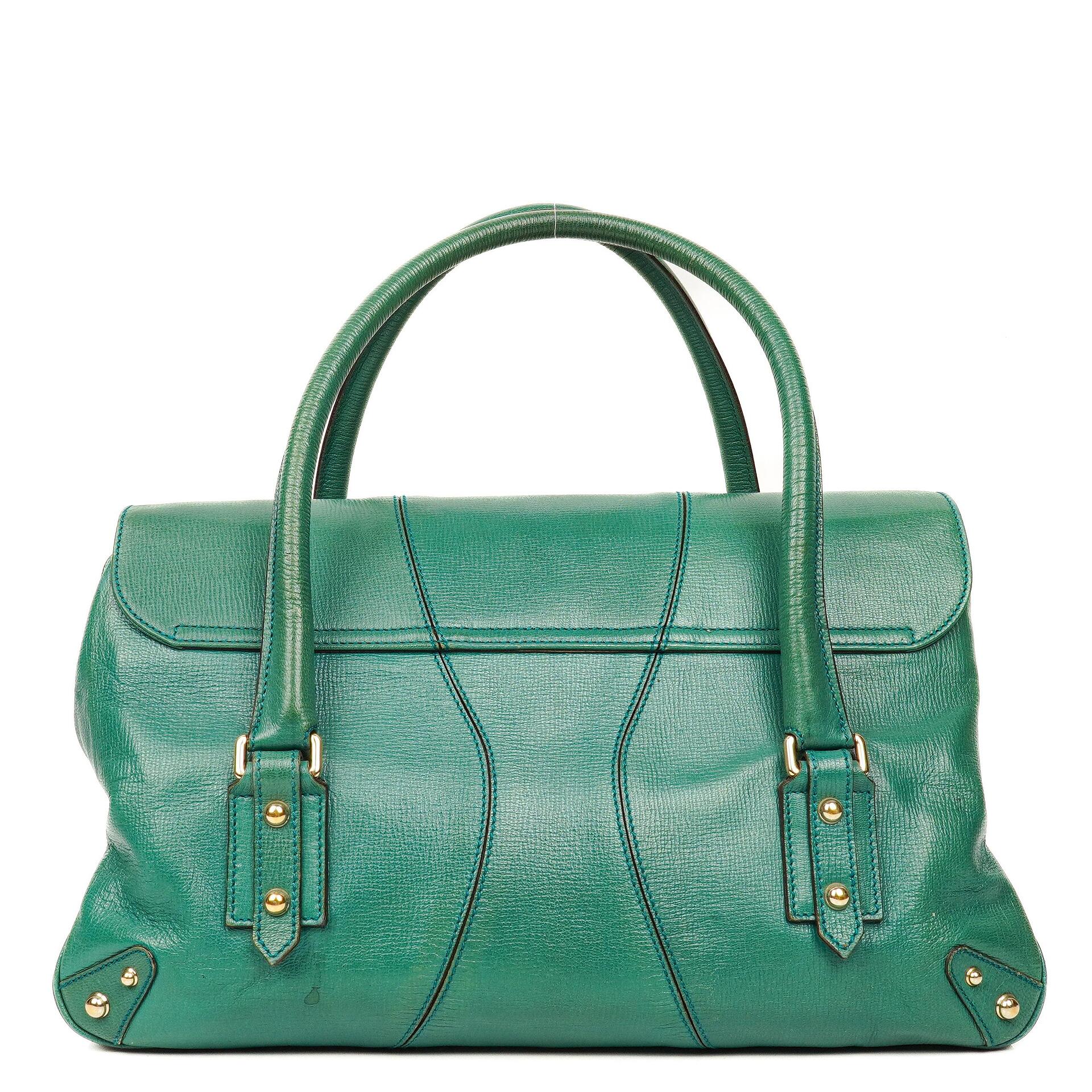 Gucci Horsebit Chain Flap Bag Large aus genarbtem Kalbsleder