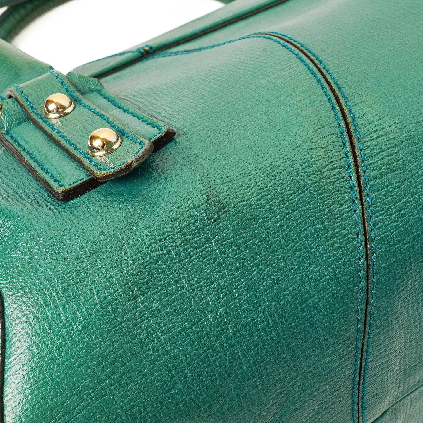 Gucci Horsebit Chain Flap Bag Large aus genarbtem Kalbsleder
