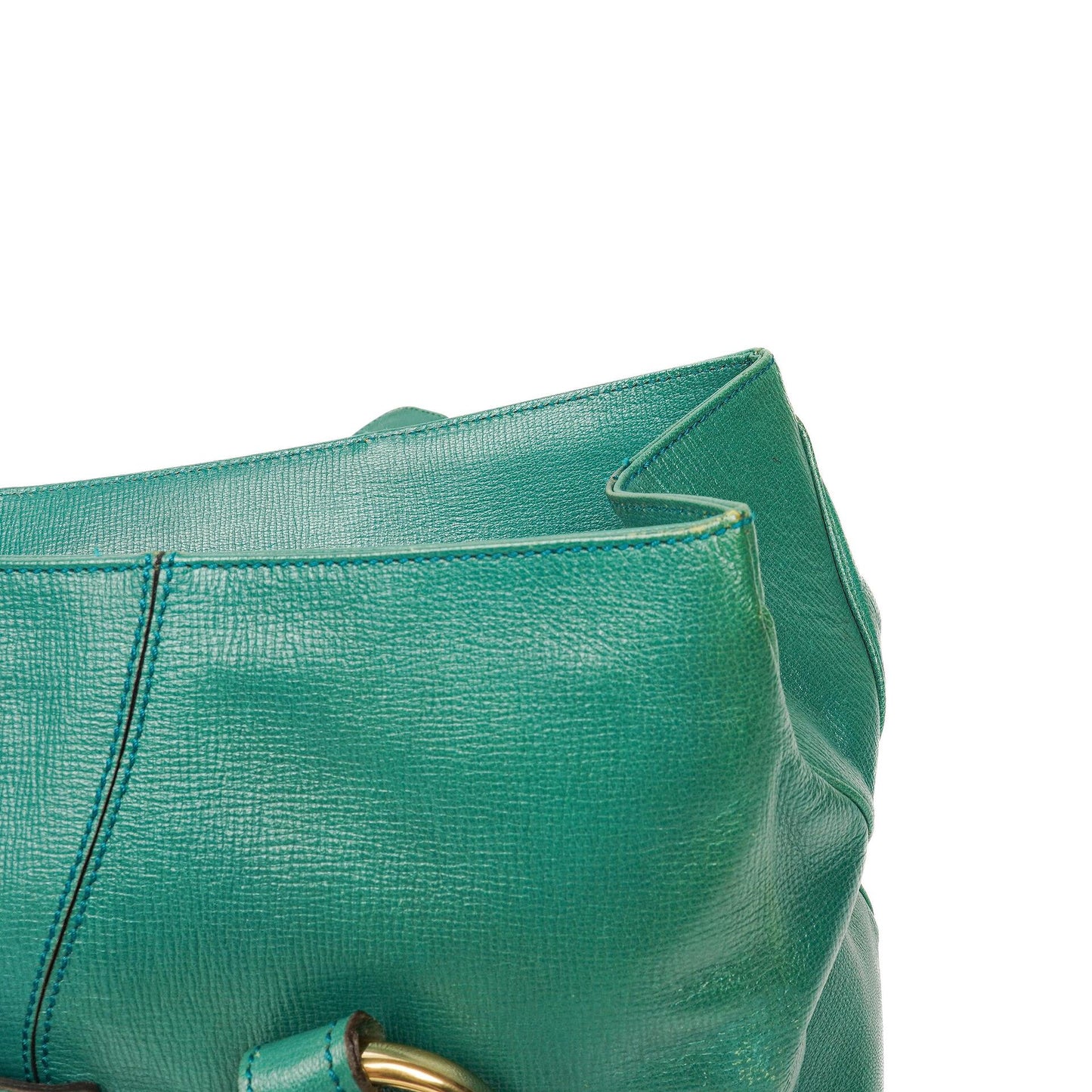 Gucci Horsebit Chain Flap Bag Large aus genarbtem Kalbsleder