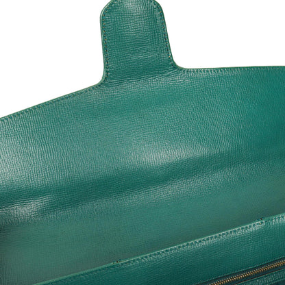 Gucci Horsebit Chain Flap Bag Large aus genarbtem Kalbsleder