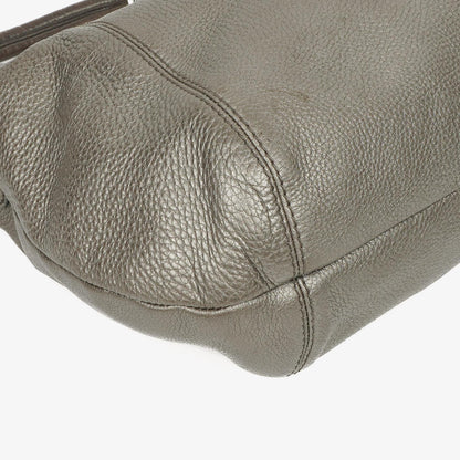 Gucci Horsebit Hobo aus grauem genarbtem Kalbsleder