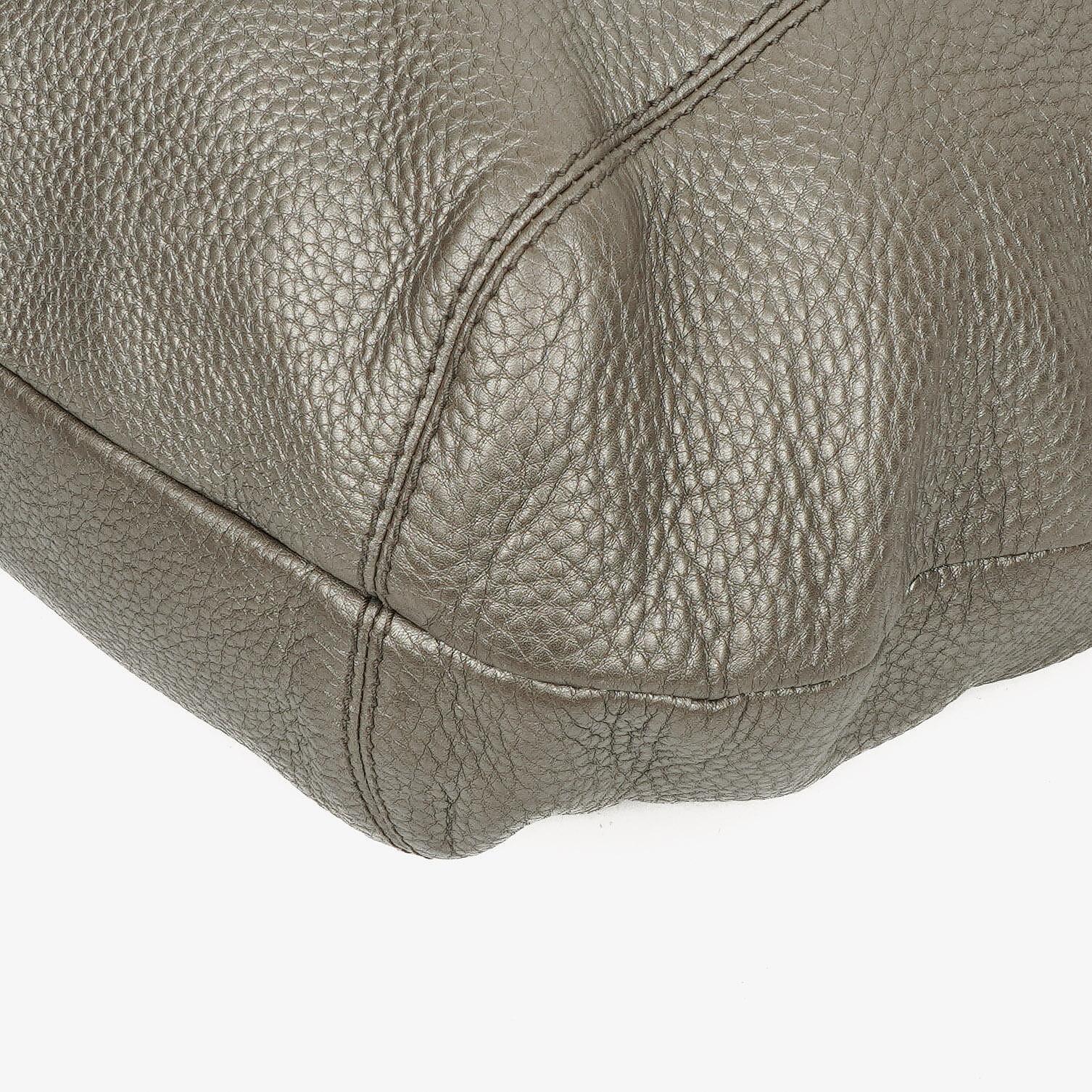 Gucci Horsebit Hobo aus grauem genarbtem Kalbsleder