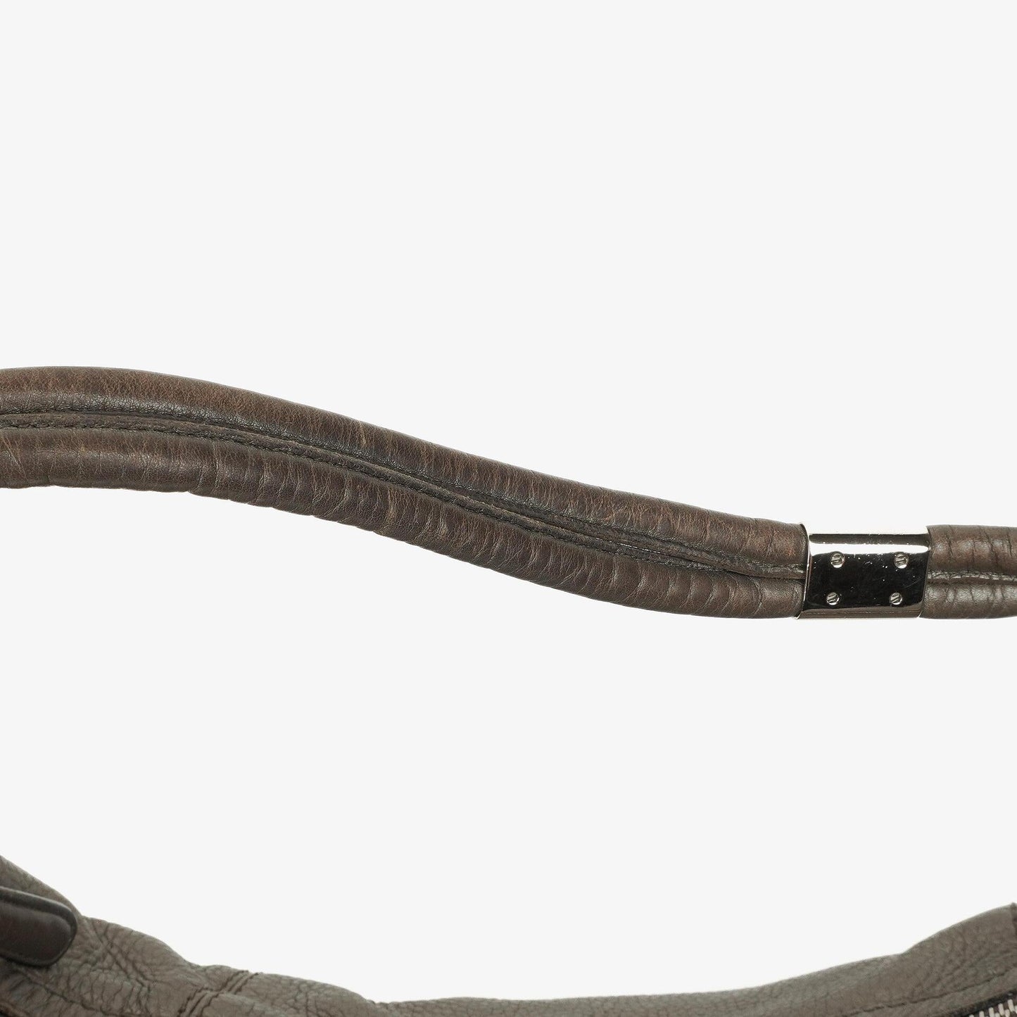 Gucci Horsebit Hobo aus grauem genarbtem Kalbsleder