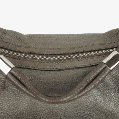 Gucci Horsebit Hobo aus grauem genarbtem Kalbsleder