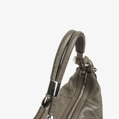Gucci Horsebit Hobo aus grauem genarbtem Kalbsleder