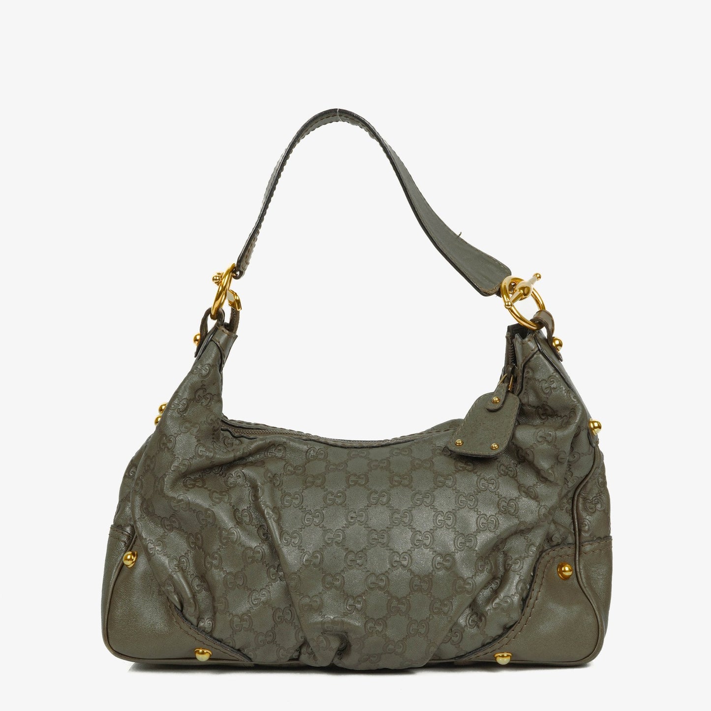 Gucci Guccissima Jokey Hobo Tasche aus Leder