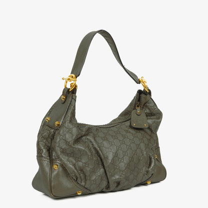 Gucci Guccissima Jokey Hobo Tasche aus Leder