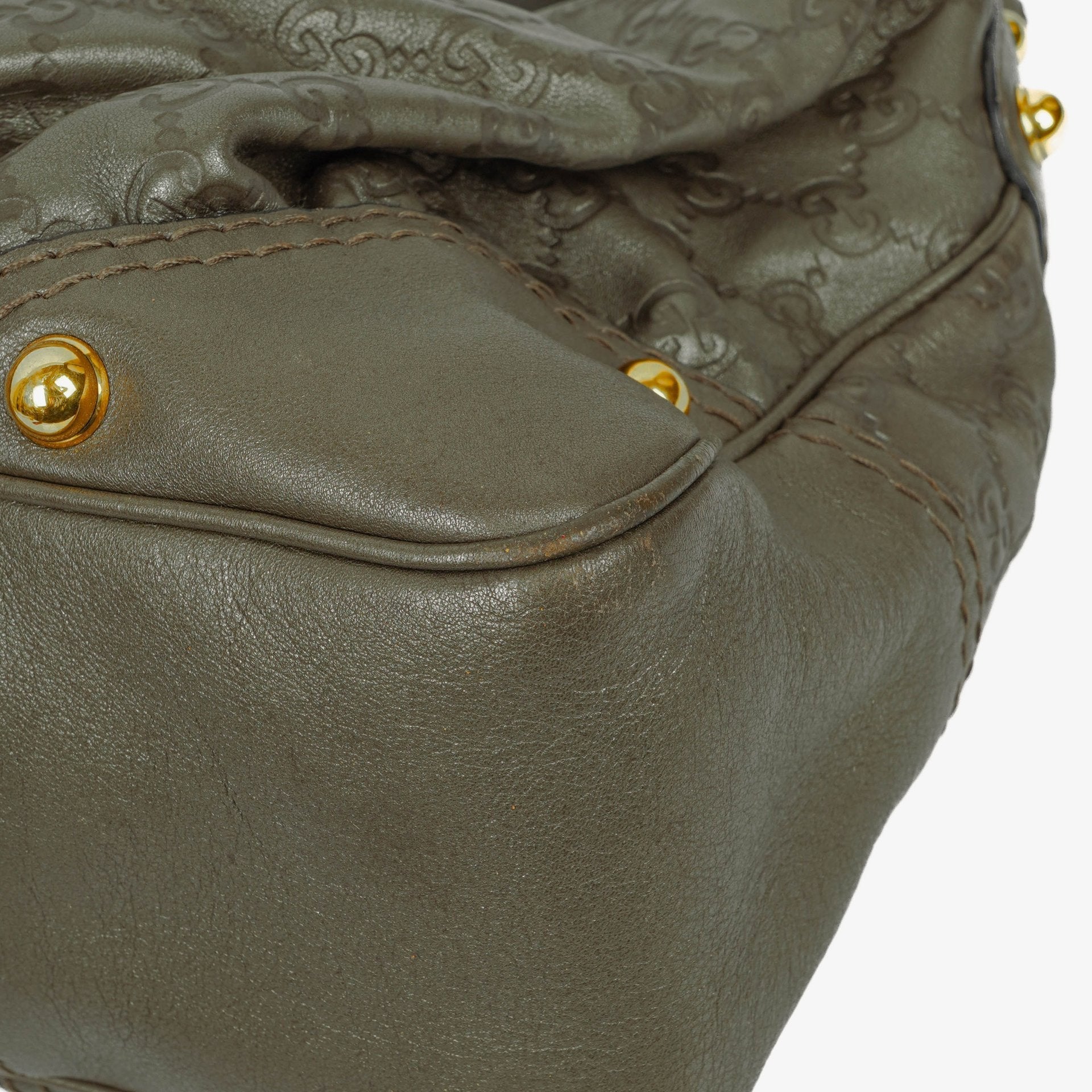 Gucci Guccissima Jokey Hobo Tasche aus Leder
