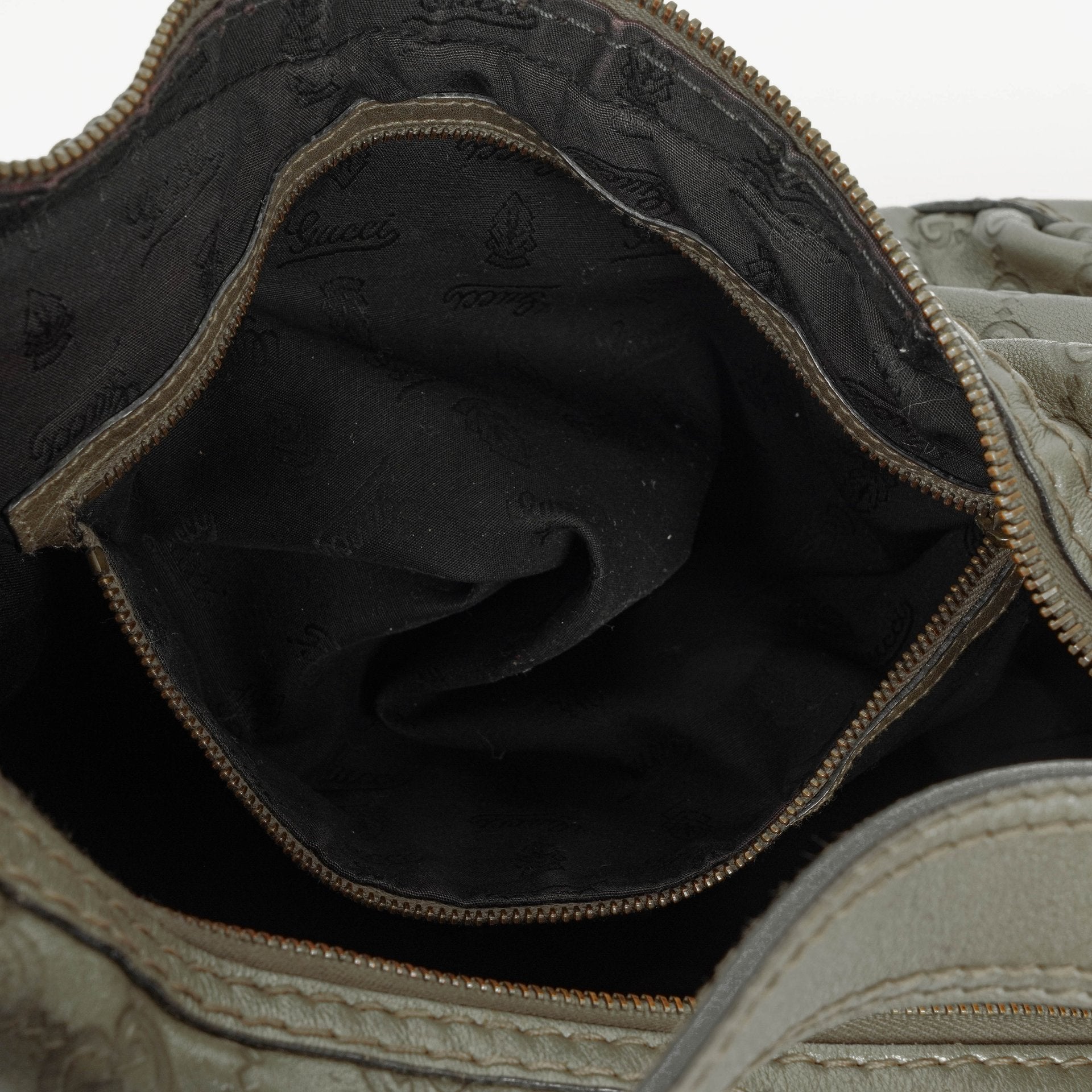 Gucci Guccissima Jokey Hobo Tasche aus Leder