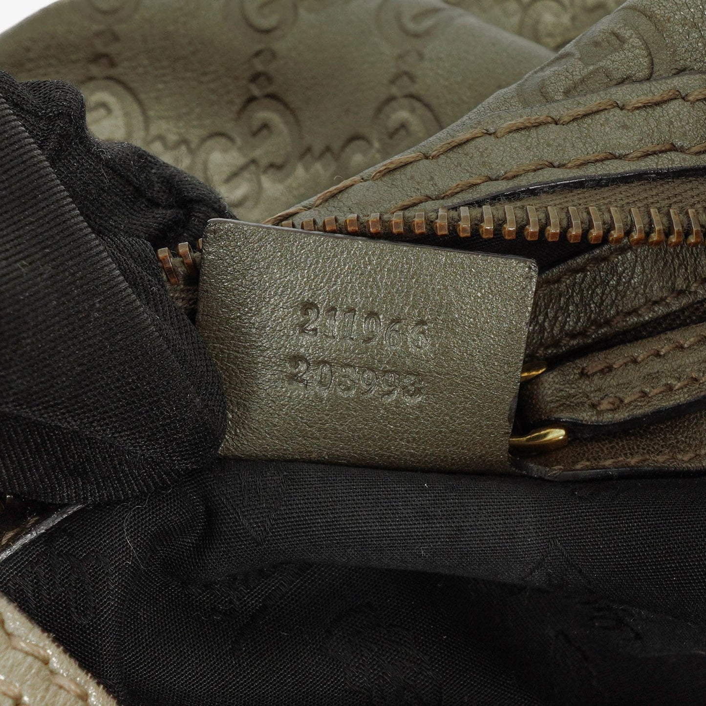 Gucci Guccissima Jokey Hobo Tasche aus Leder