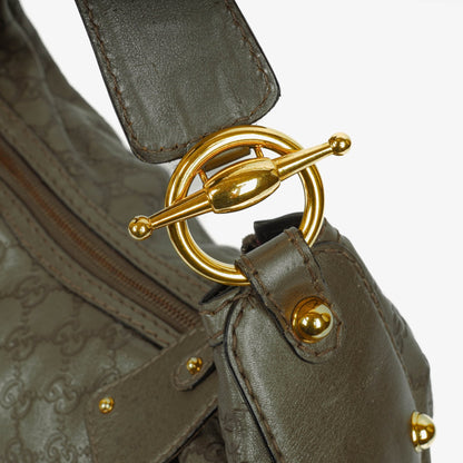 Gucci Guccissima Jokey Hobo Tasche aus Leder