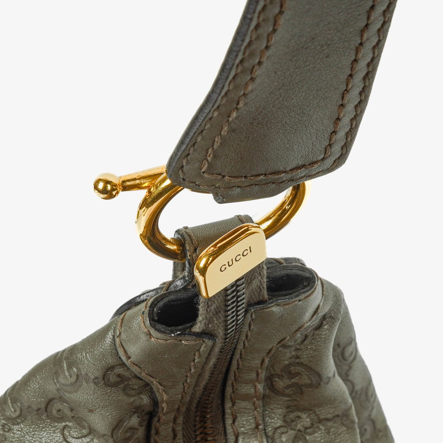 Gucci Guccissima Jokey Hobo Tasche aus Leder