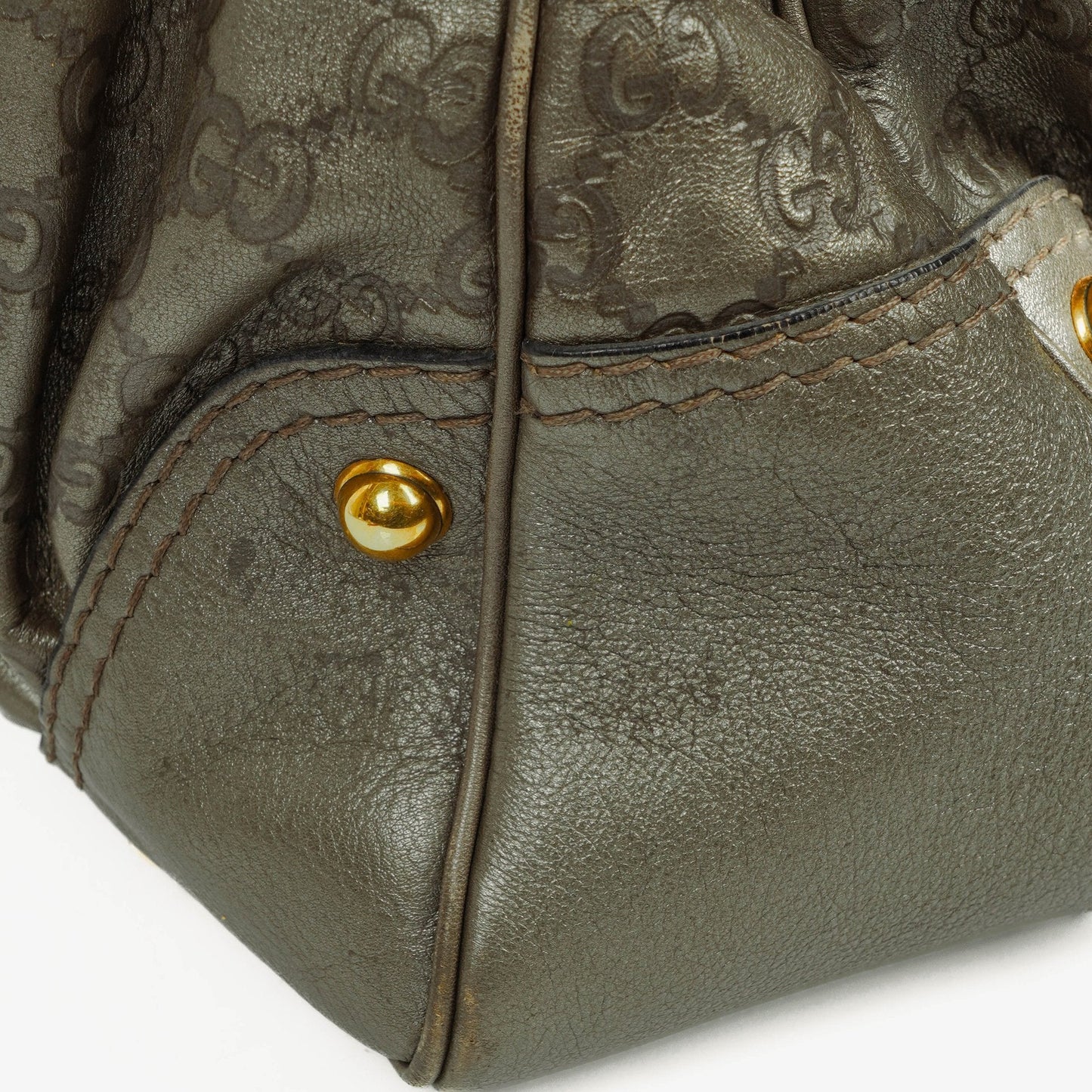 Gucci Guccissima Jokey Hobo Tasche aus Leder