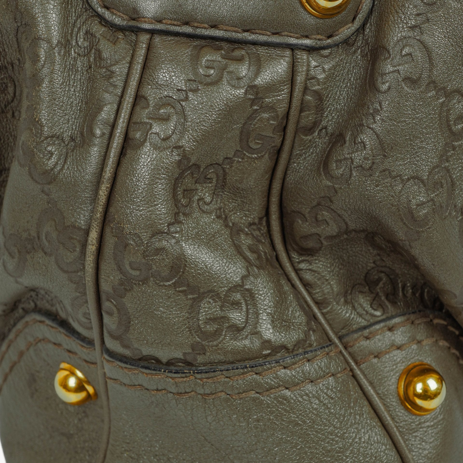 Gucci Guccissima Jokey Hobo Tasche aus Leder