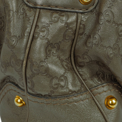 Gucci Guccissima Jokey Hobo Tasche aus Leder