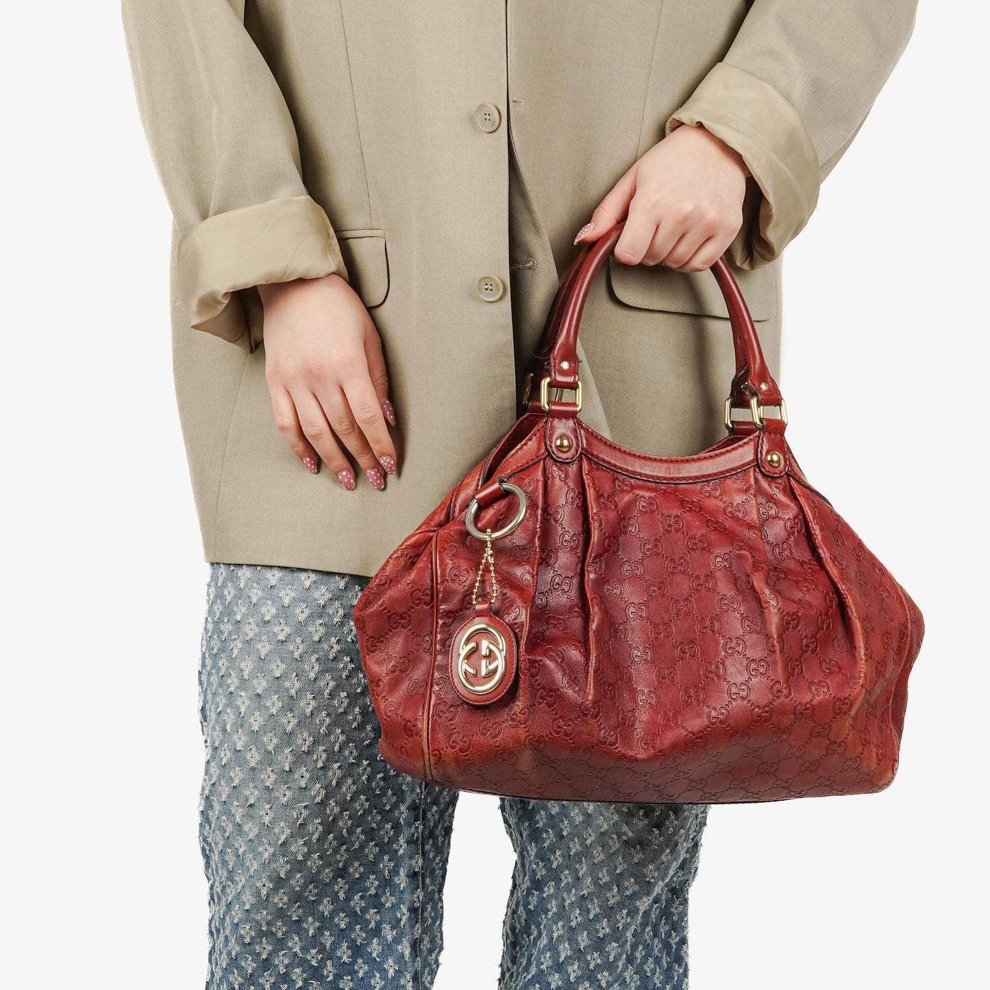 Gucci Guccissima Medium Sukey Tragetasche