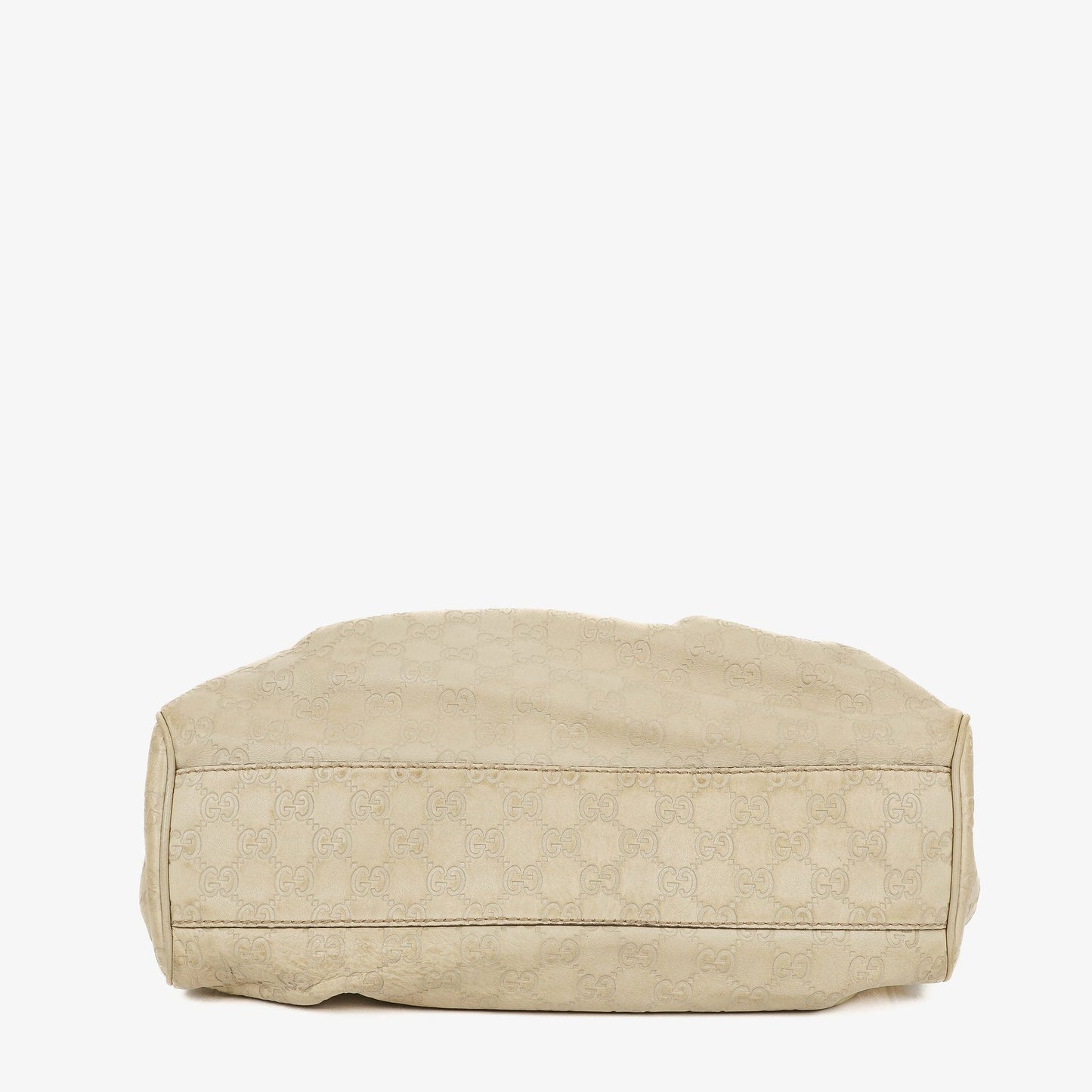 Gucci Suckey Hobo-Tasche aus neutralem Guccissima Leder