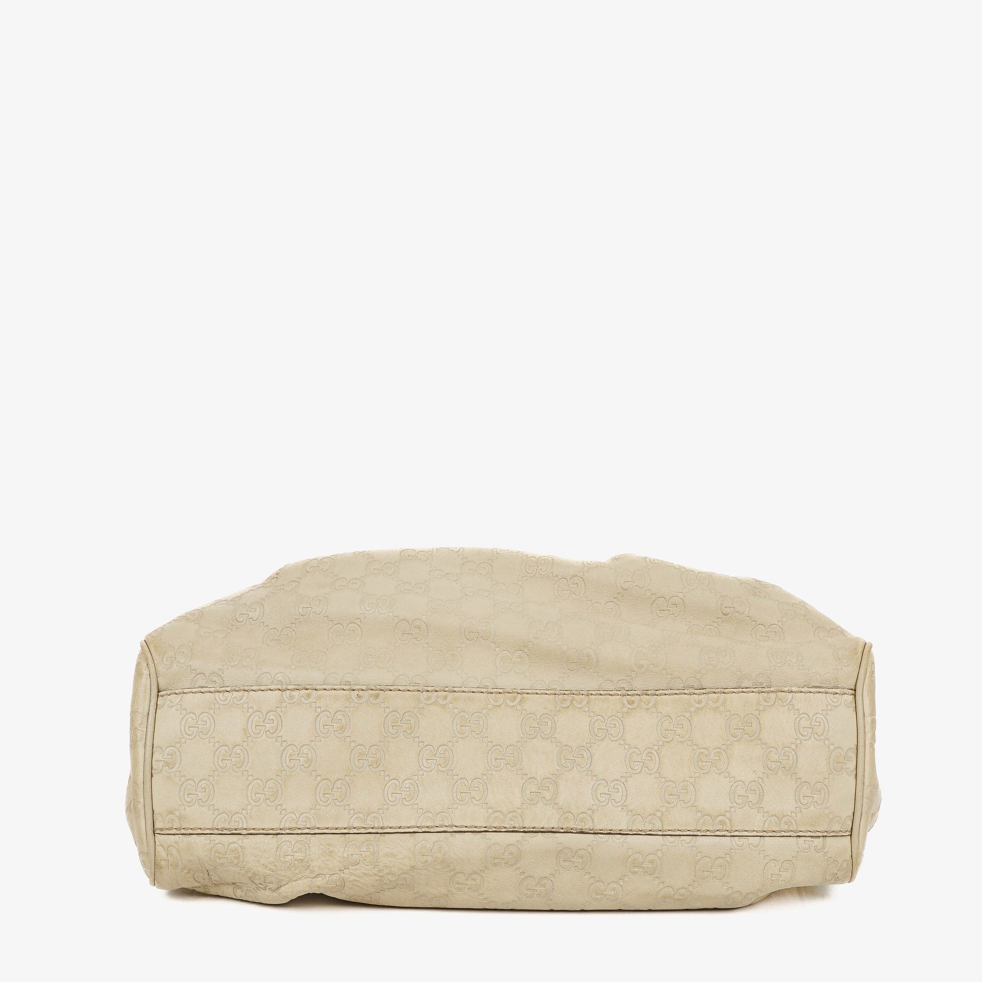 Gucci Suckey Hobo-Tasche aus neutralem Guccissima Leder