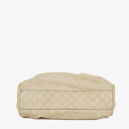 Gucci Suckey Hobo-Tasche aus neutralem Guccissima Leder
