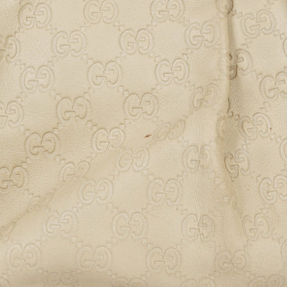 Gucci Suckey Hobo-Tasche aus neutralem Guccissima Leder