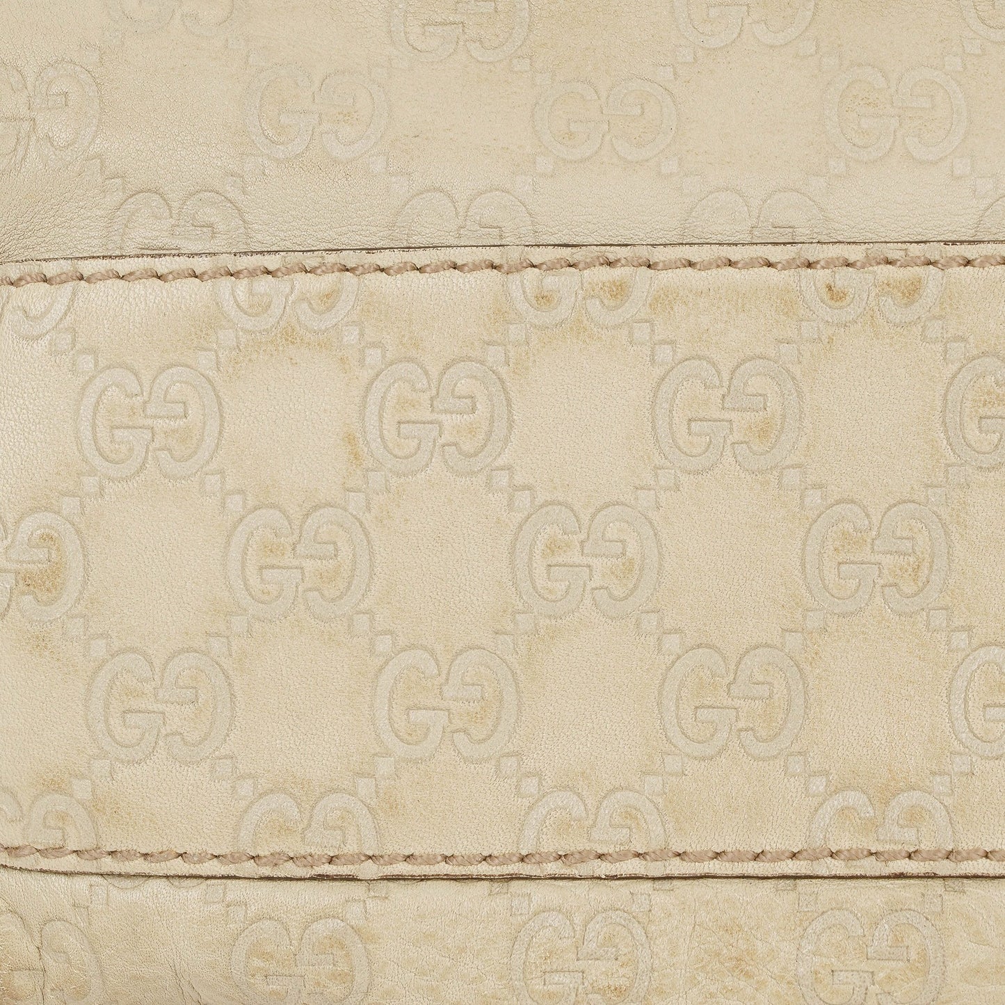 Gucci Suckey Hobo-Tasche aus neutralem Guccissima Leder