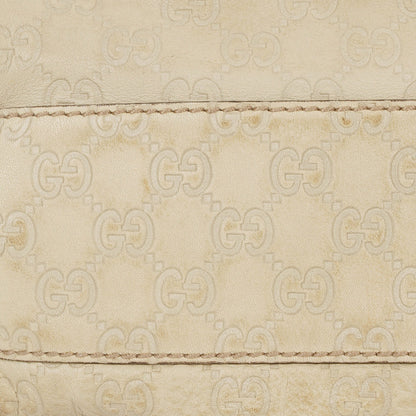 Gucci Suckey Hobo-Tasche aus neutralem Guccissima Leder