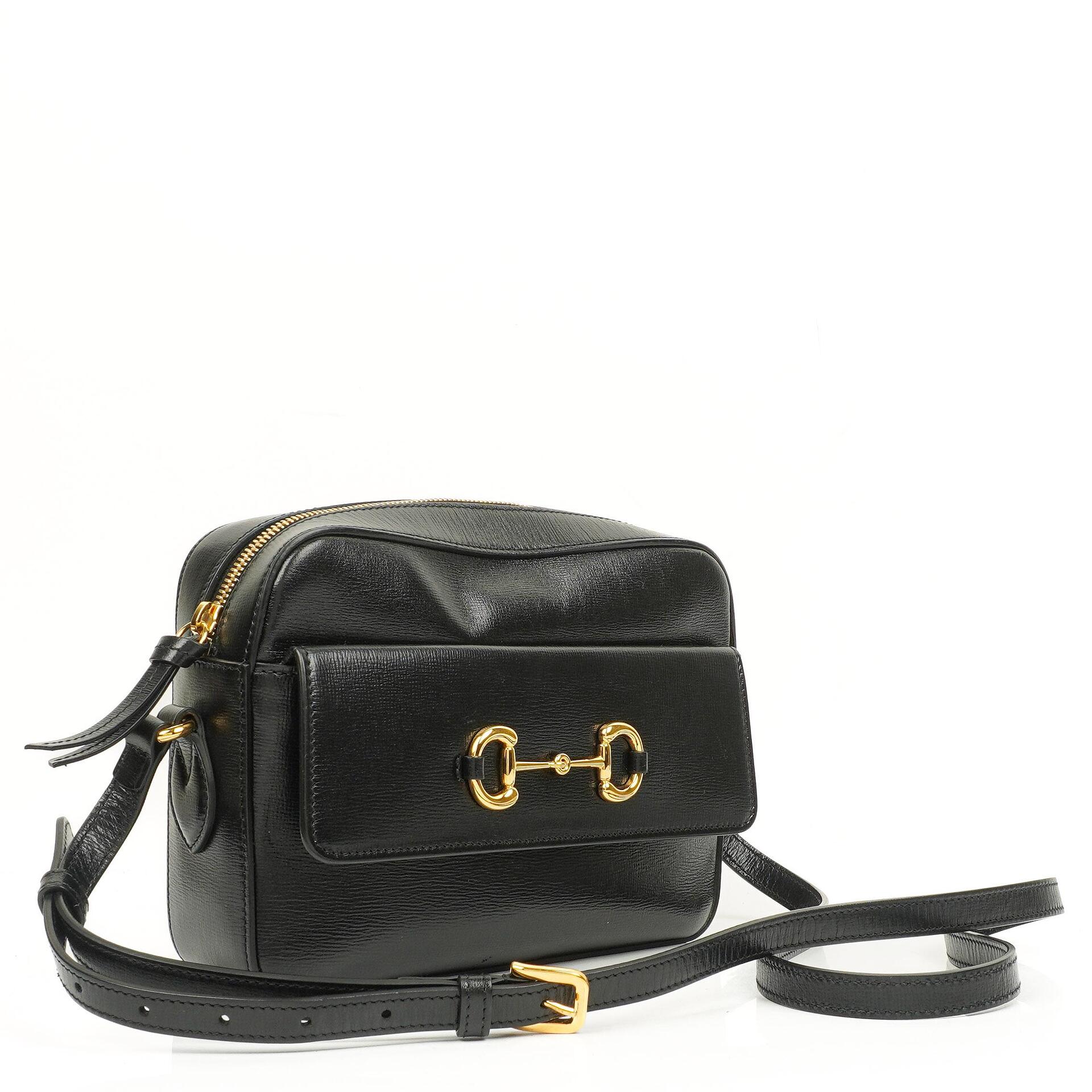 Gucci Horsebit 1955 Schwarze Umhängetasche