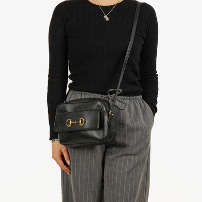 Gucci Horsebit 1955 Umhängetasche in Schwarz