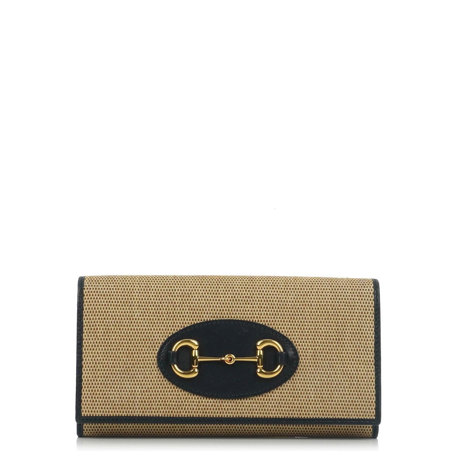 Gucci Horsebit 1955 Canvas Geldbörse an Kette