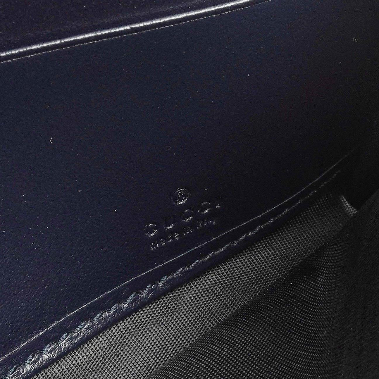 Gucci Horsebit 1955 Canvas Geldbörse an Kette