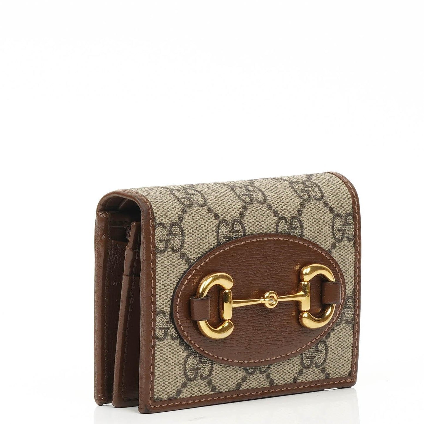 Gucci Horsebit 1955 GG Supreme Monogram Canvas Kartenetui Geldbörse