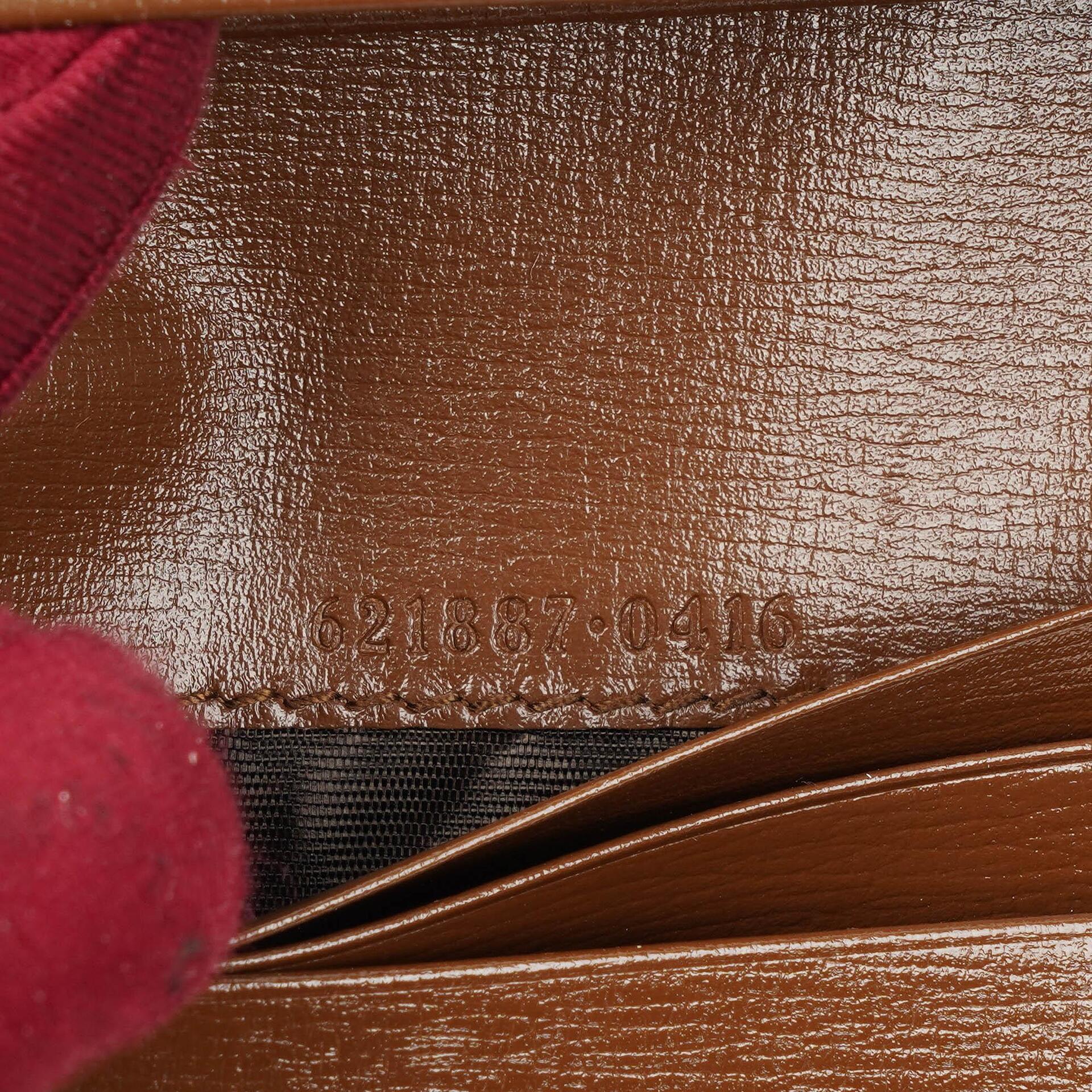 Gucci Horsebit 1955 GG Supreme Monogram Canvas Kartenetui Geldbörse