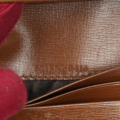 Gucci Horsebit 1955 GG Supreme Monogram Canvas Kartenetui Geldbörse
