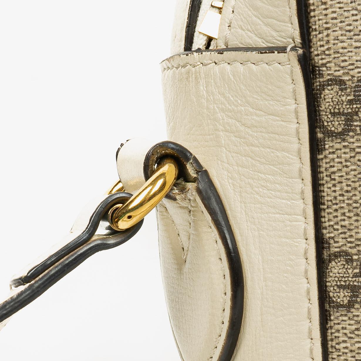 Gucci Horsebit 1955 kleine Schultertasche aus GG Supreme Monogram