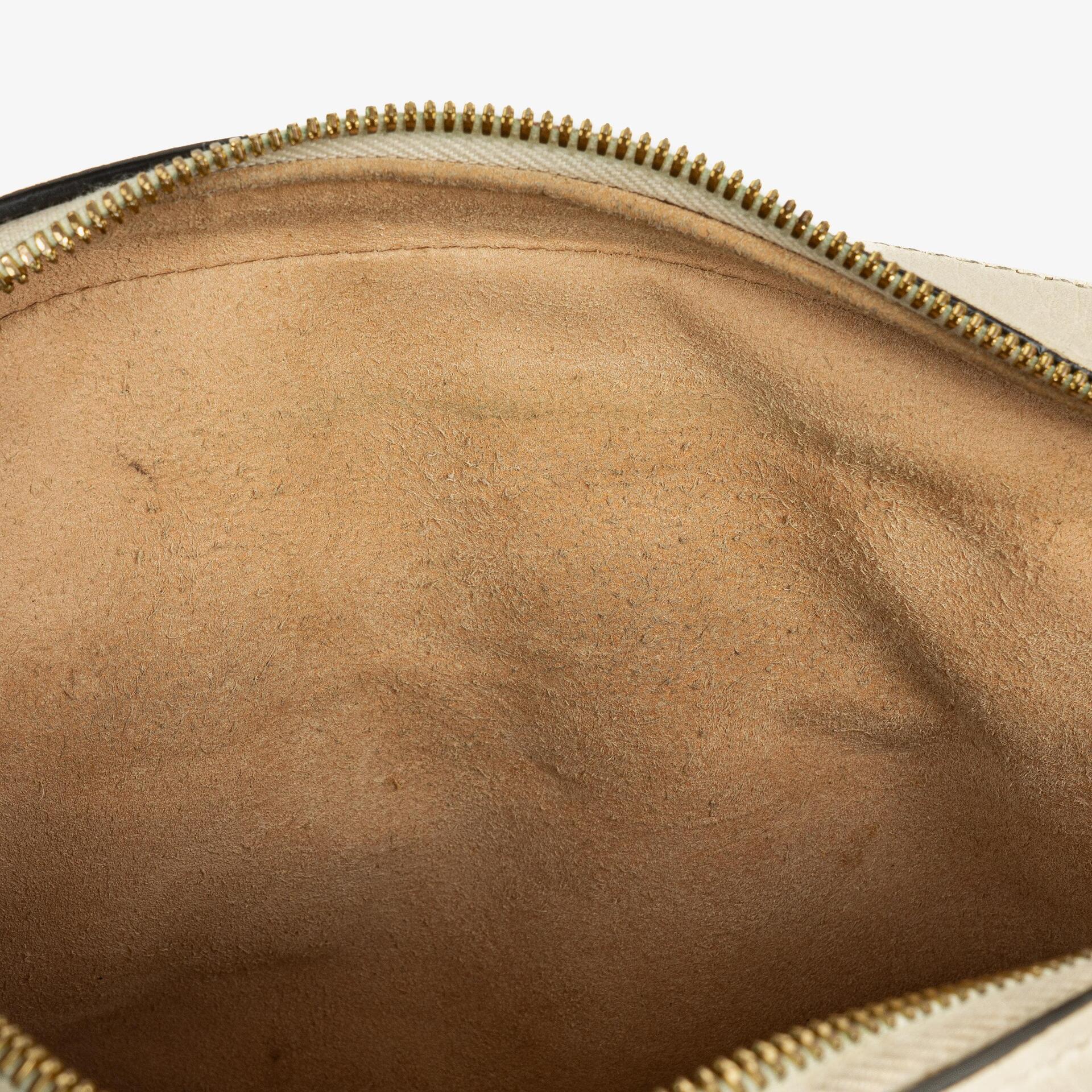 Gucci Horsebit 1955 kleine Schultertasche aus GG Supreme Monogram