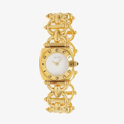 Gucci Horsebit 6400L Quarzuhr aus Edelstahl, 21 mm