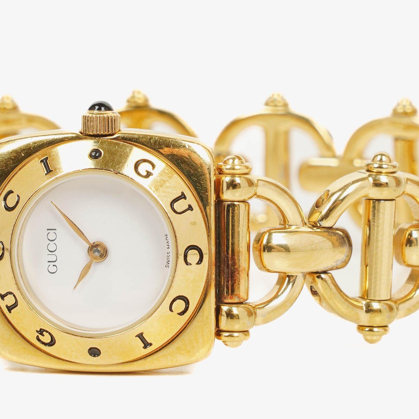 Gucci Horsebit 6400L Quarzuhr aus Edelstahl, 21 mm