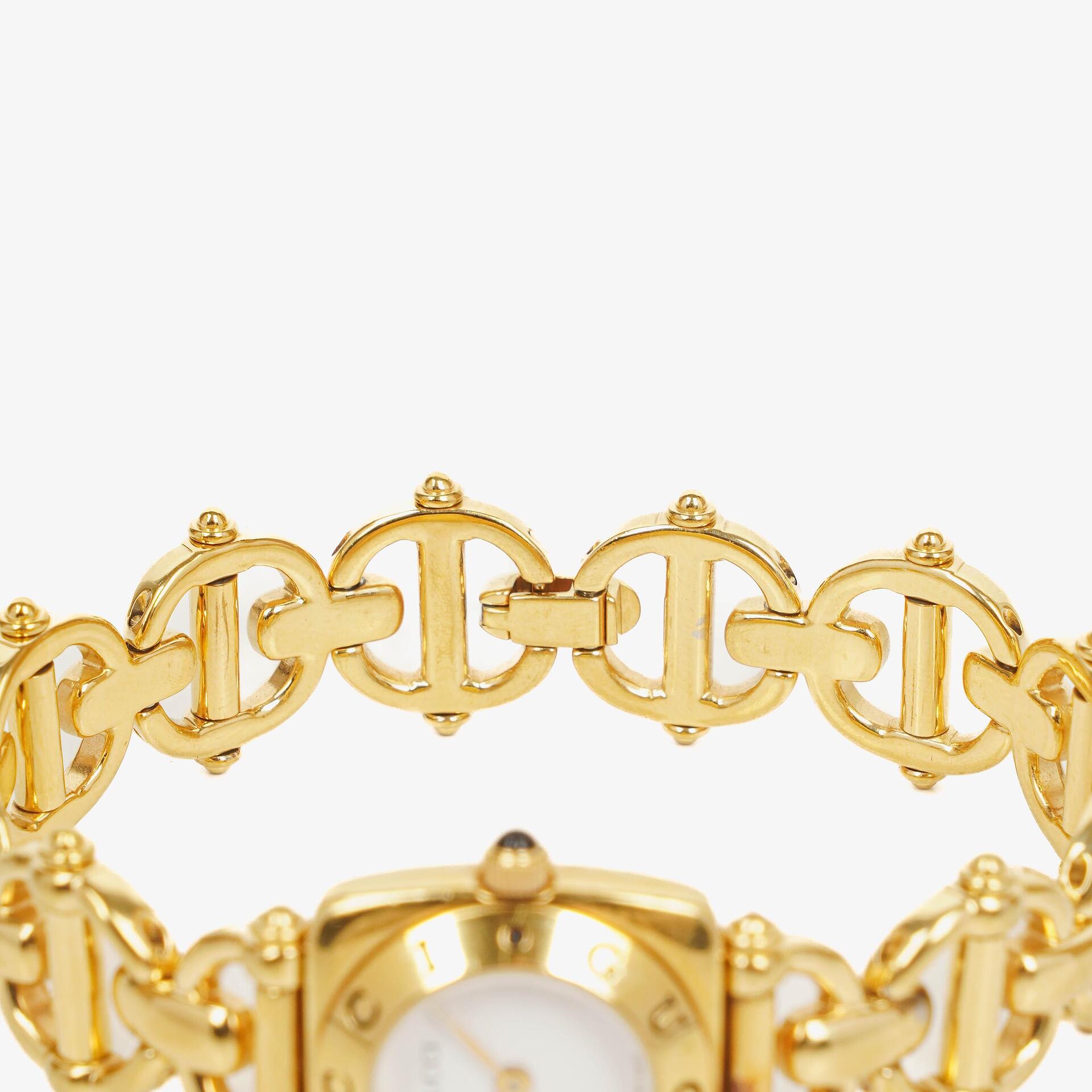 Gucci Horsebit 6400L Quarzuhr aus Edelstahl, 21 mm