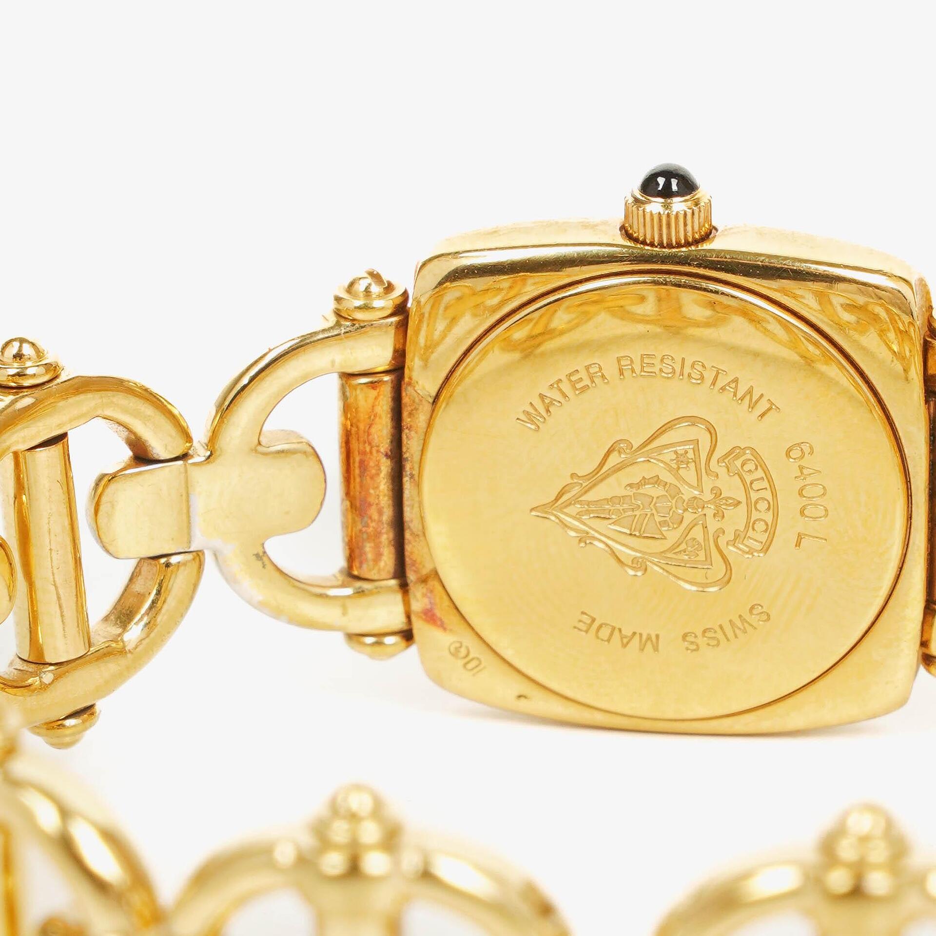 Gucci Horsebit 6400L Quarzuhr aus Edelstahl, 21 mm