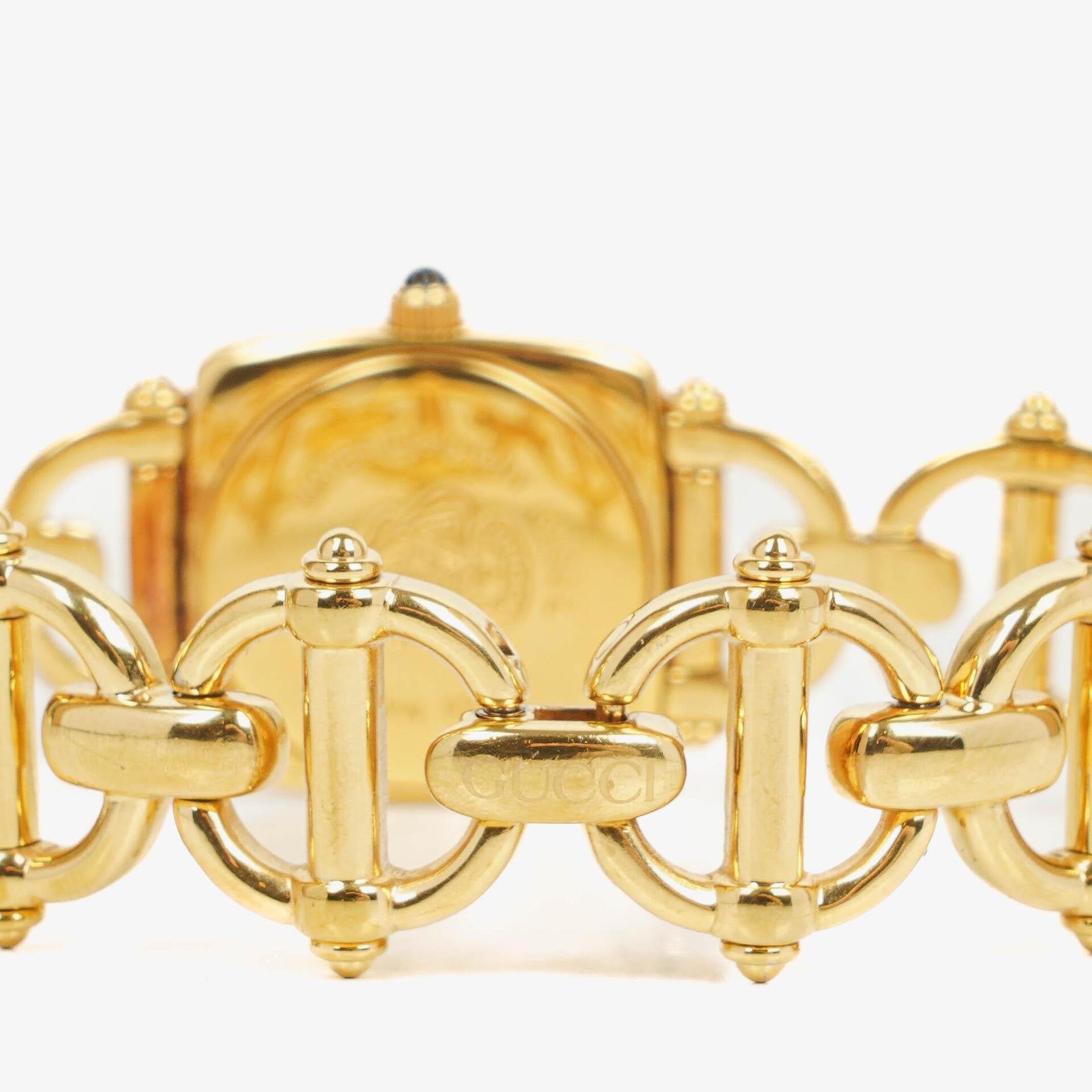 Gucci Horsebit 6400L Quarzuhr aus Edelstahl, 21 mm