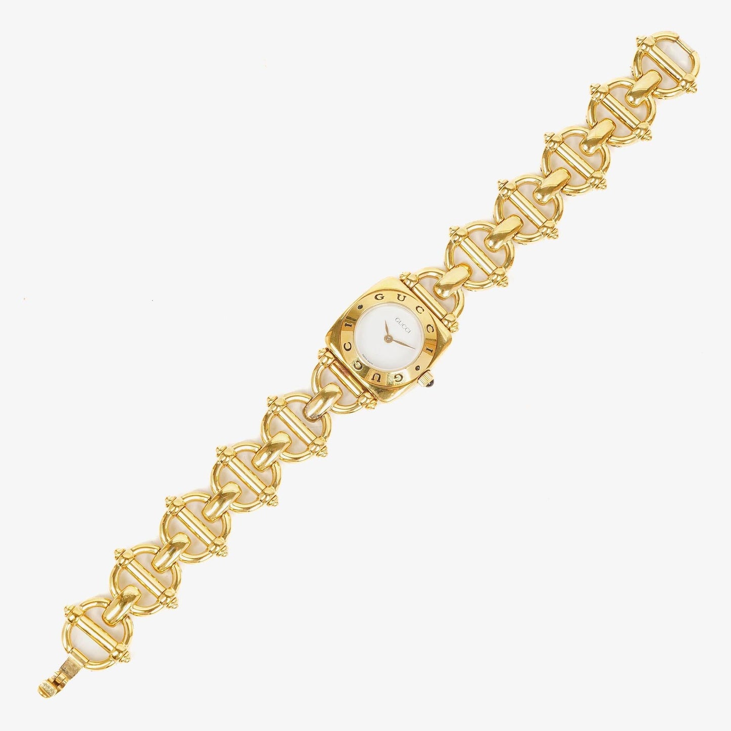 Gucci Horsebit 6400L Quarzuhr aus Edelstahl, 21 mm