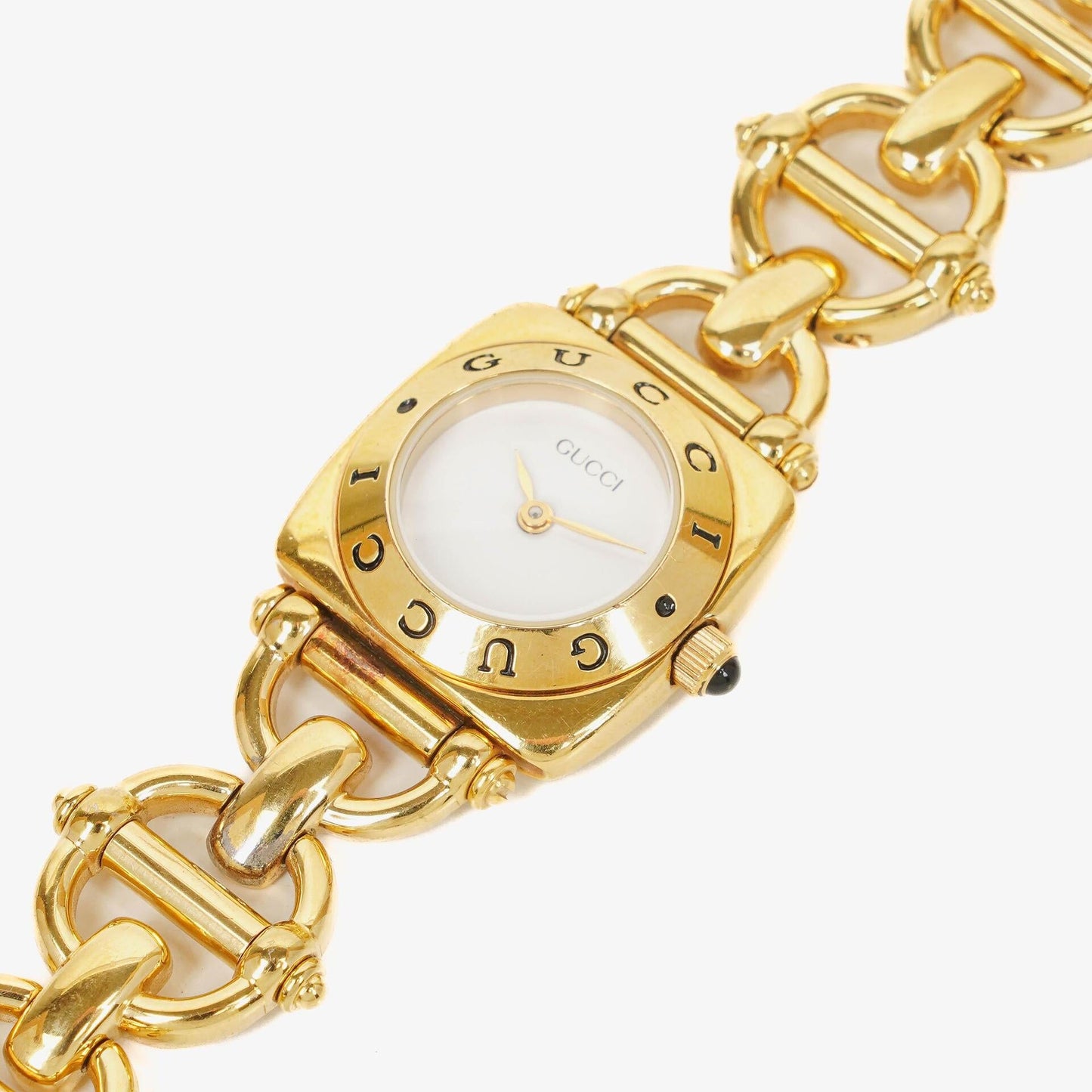 Gucci Horsebit 6400L Quarzuhr aus Edelstahl, 21 mm