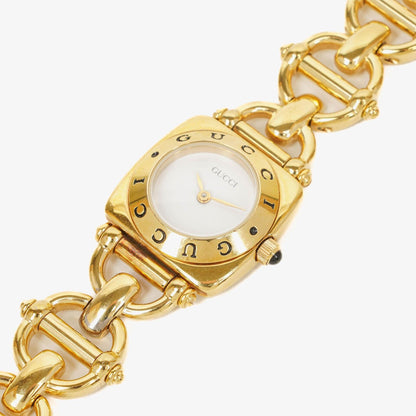 Gucci Horsebit 6400L Quarzuhr aus Edelstahl, 21 mm