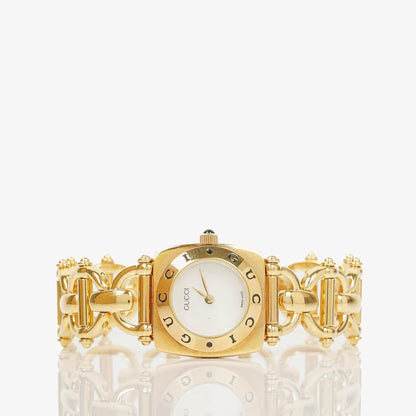 Gucci Horsebit 6400L 21 mm Quarzuhr aus Edelstahl