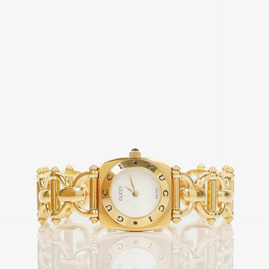 Gucci Horsebit 6400L 21 mm Quarzuhr aus Edelstahl