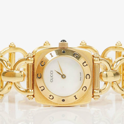 Gucci Horsebit 6400L 21 mm Quarzuhr aus Edelstahl