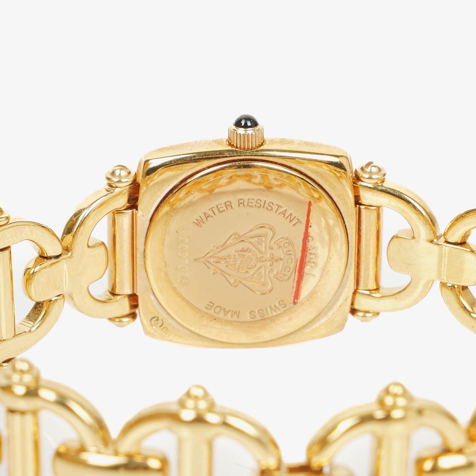 Gucci Horsebit 6400L 21 mm Quarzuhr aus Edelstahl