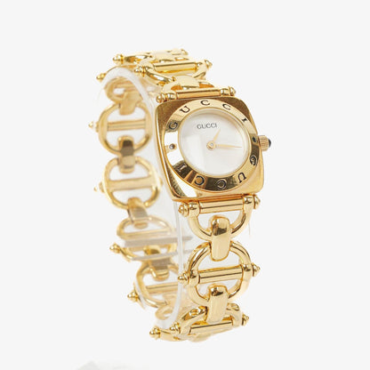 Gucci Horsebit 6400L 21 mm Quarzuhr aus Edelstahl