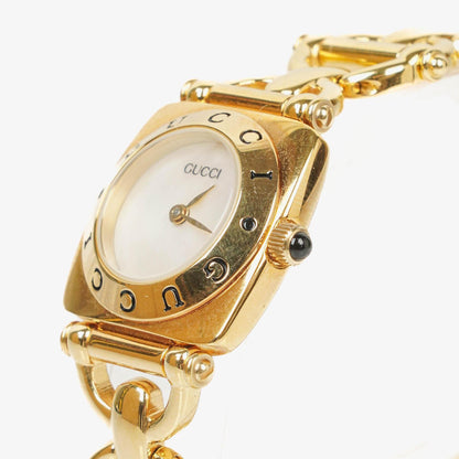 Gucci Horsebit 6400L 21 mm Quarzuhr aus Edelstahl