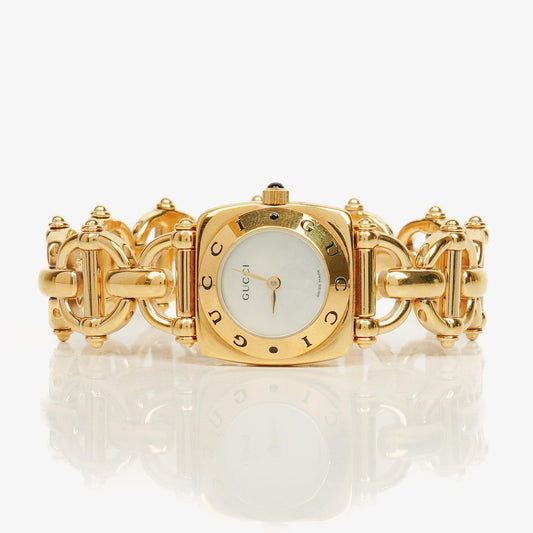 Gucci Horsebit Edelstahl 22mm 6400L Quarzuhr